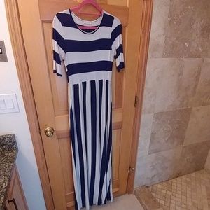 Striped maxi dress